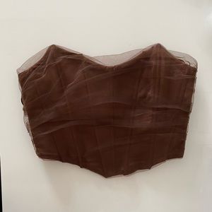 Brown Zara corset / bustier top